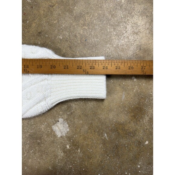 Calvin‎ Klein Popcorn-Knit Mock-Neck Sweater Women's M Ivory - Picture 5 of 8